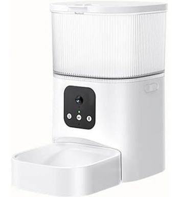 自動給餌器 猫 犬 自動餌やり機 ペット給餌機 スマホ遠隔 見守りカメラ付き ペット給餌器 タイマー 自動給餌機 ペット自動給餌器 ホワイト