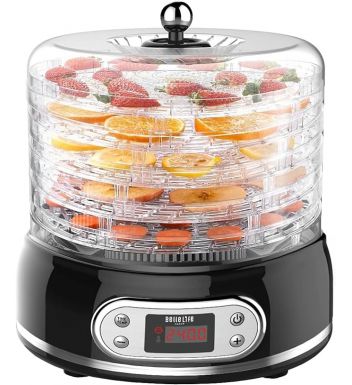 フードドライヤー タイマー付き 食品乾燥機 野菜乾燥機 電気食品脱水機 5層大容量 35℃から70℃までの温度設定 1時間~72の時間設定 ヘルシー ドライフードメーカー 家庭用 レシピ